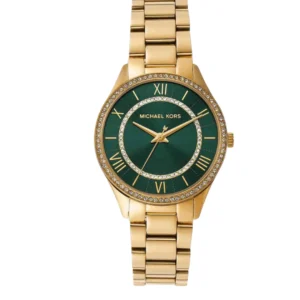 MICHAEL KORS Mini Lauryn MK4737 Montre Femme Dorée Cadran Vert