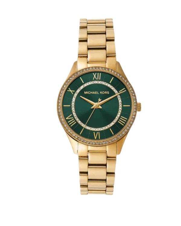 MICHAEL KORS Mini Lauryn MK4737 Montre Femme Dorée Cadran Vert