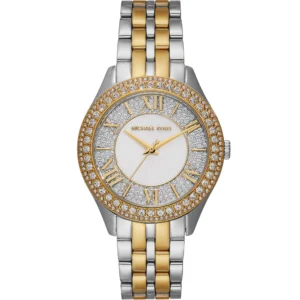 Michael Kors MK4811 Harlowe – Montre femme bicolore pavée