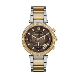 Michael Kors MK6118 Parker – Montre femme chronographe bicolore