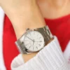 Montre femme Michael Kors MK6626 Channing en acier inoxydable argenté avec cadran argenté et bracelet assorti