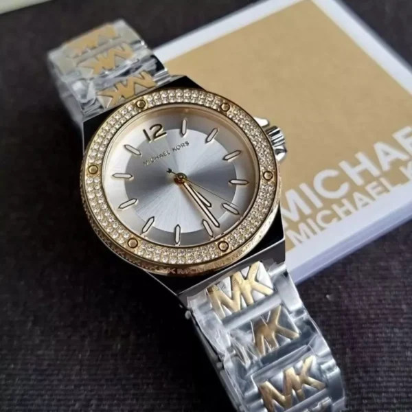 MICHAEL KORS Lennox MK7338 Montre Femme Bicolore Cristaux