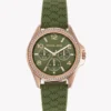 Michael Kors MK7421 Mini Pilot – Montre Femme Verte et Rose Gold