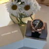 MICHAEL KORS Dylan MK8184 Montre Homme Chronographe Noir et Or Rose