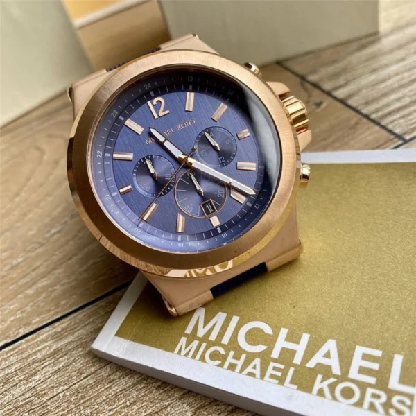 MICHAEL KORS Dylan MK8295 Montre Homme Chronographe Bleu Marine