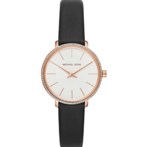 Montre Femme Michael Kors Pyper MK2835 Or Rose et Cuir Noir (32mm)
