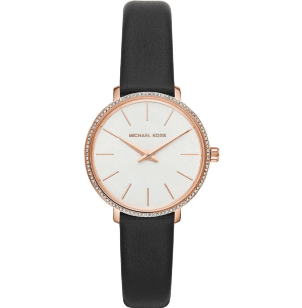 michael-kors-pyper-mk2835-32mm-or-rose-cuir-noir-maroc.png Montre Femme Michael Kors Pyper MK2835 Or Rose et Cuir Noir (32mm)