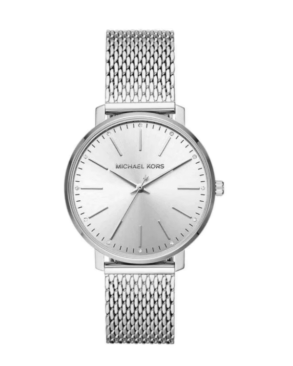 Montre Michael Kors Pyper MK4338 – Argentée Maille Milanaise & Cadran Sunray Cristaux