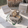 Montre Michael Kors Pyper MK4339 – Dorée Maille Milanaise & Cadran Sunray Cristaux