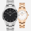Duo Montres Daniel Wellington Couple Iconic Link Saint-Valentin 2026 – Set Rose Gold Femme + Silver Homme