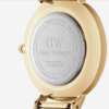 Daniel Wellington Petite St Mawes 28mm Or Rose – Cuir Marron Blanc Femme
