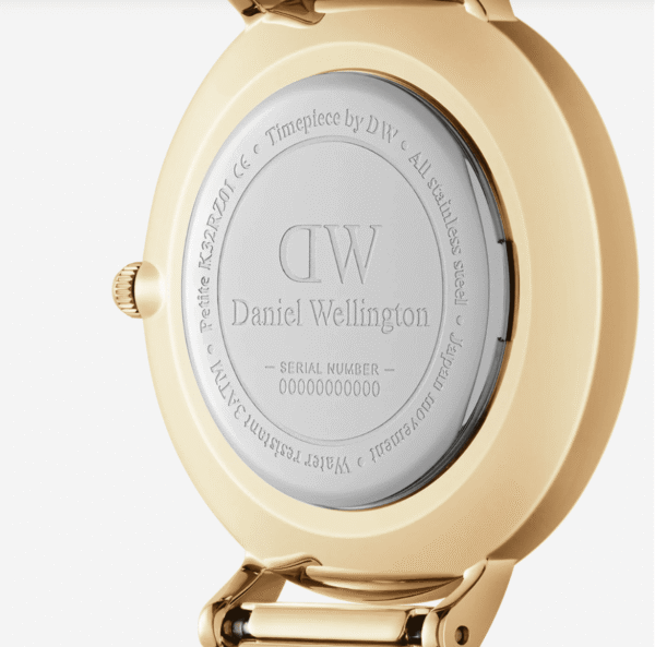 Daniel Wellington Petite St Mawes 28mm Or Rose – Cuir Marron Blanc Femme