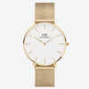 montre-daniel-wellington-femme-mesh-or-28mm-cadran-blanc-minimaliste.png Daniel Wellington Petite Evergold 28mm Or – Mesh Blanc Femme Minimaliste
