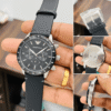 montre-emporio-armani-ar11243-collage-details.png Montre Emporio Armani Mario AR11243 Homme — Chronographe Noir Cuir