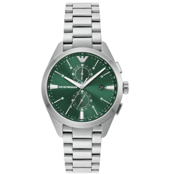 Montre Emporio Armani Chronographe AR11480 Homme — Cadran Vert Acier