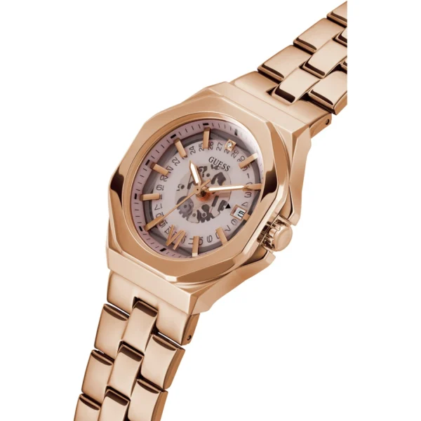 montre-femme-guess-gw0551l3-empress-cadran-rose-bracelet-rose-gold.webp Montre femme Guess Empress GW0551L3 en acier rose gold avec cadran rose et date