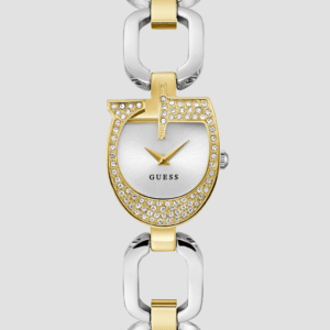 Montre Femme GUESS GW0683L6 : L'Originalité Bicolore du Boîtier en "G"
