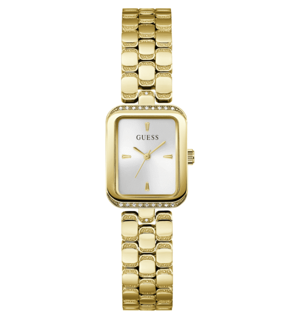 Montre Femme GUESS GW0865L2 : L'Élégance Rectangulaire Dorée