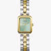 Montre Femme GUESS Isla GW0865L4 : Rectangulaire Bicolore & Cadran Vert Mint
