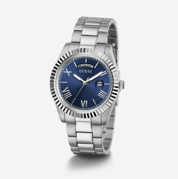 Montre Homme Guess Day/Date Watch GW0265G7 — Bleu / Argent