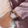 GUESS GW0696L1 Color Fusion – Montre Femme Argentée à Cadran Rose