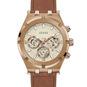 montre-guess-gw0262g3-homme-cadran-blanc-casse-bracelet-cuir-marron.webp Montre Guess GW0262G3 Homme — Boîtier Acier 44 mm, Cadran Blanc Cassé & Bracelet Cuir Marron