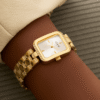 Montre Femme GUESS GW0865L2 : L'Élégance Rectangulaire Dorée