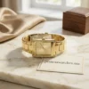 Montre Guess GW0874L4 Femme – Boîtier Rectangulaire Doré 27 mm en Acier Inoxydable Poli