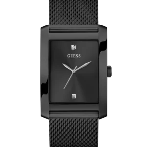 Montre GUESS GW0898G3 Analogique Noir Acier Maillé Pour Homme