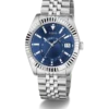 Montre homme Guess Jaden GW0977G1 en acier inoxydable avec cadran bleu et date