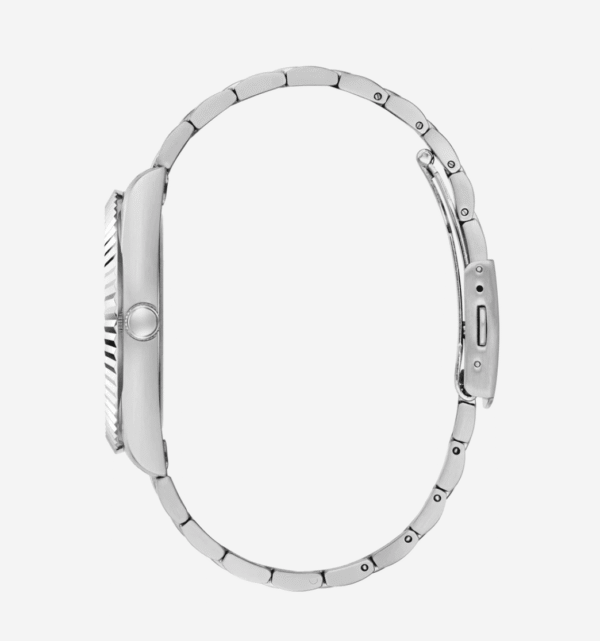 montre-homme-guess-gw0265g1-cote.png Montre Homme Guess Day/Date Watch GW0265G1 — Argenté Cadran Noir