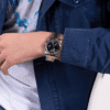 Montre Homme Guess Day/Date Watch GW0265G8 — Two-Tone Cadran Vert