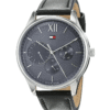 montre-homme-tommy-hilfiger-damon-1791417-face.png Tommy Hilfiger Damon Montre multifonction avec cadran noir et bracelet en cuir noir pour homme - 1791417