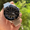 Montre Homme Hugo Boss Pioneer 1513701 : Chronographe Bleu & Bracelet Maille Milanaise