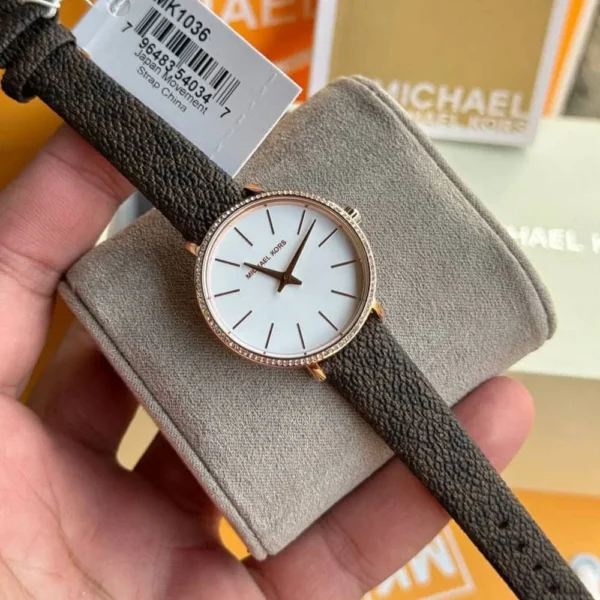 Montre Michael Kors MK1036 Maroc - Pyper Or Rose Femme Bracelet Cuir
