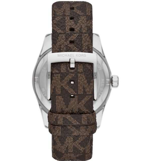 Michael Kors Lexington MK4745 – Argent Bracelet Cuir Marron (MK4745)