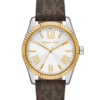 Michael Kors Lexington MK4745 – Argent Bracelet Cuir Marron (MK4745)