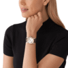 Michael Kors Lexington MK4745 – Argent Bracelet Cuir Marron (MK4745)