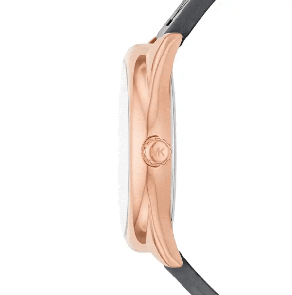 montre-michael-kors-mk7314-maroc-profil-couronne-rose.png Michael Kors Janelle MK7314 – Or Rose Bracelet Silicone Gris (MK7314)
