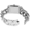 Montre Michael Kors Mini Emery MK7438 Femme – Boîtier Rectangulaire Serti de Cristaux & Bracelet Gourmette Acier Argenté