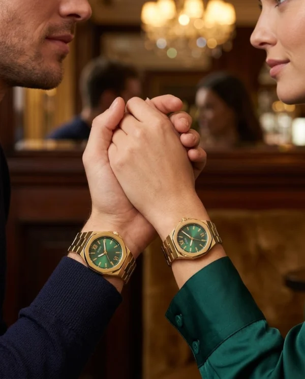 pack-montres-couple-guess-emperor-gw0849g2-empress-gw0873l2-dore-vert.webp Coffret Couple GUESS GW0849G2 & GW0873L2 – Doré et Vert