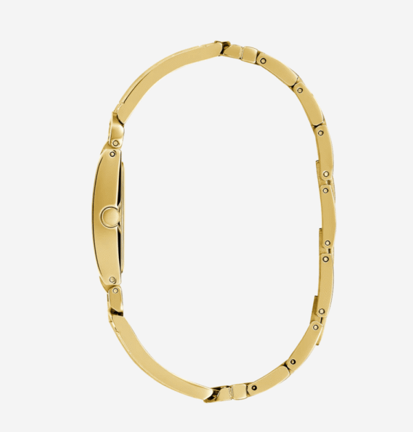 Montre Femme GUESS GW0807L2 : Boîtier Rectangulaire Doré et Cadran Léopard